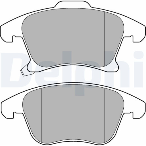 Колодки тормозные передние к/кт FORD GALAXY III, MONDEO V, S-MAX 1.0-2.0H 09.14-