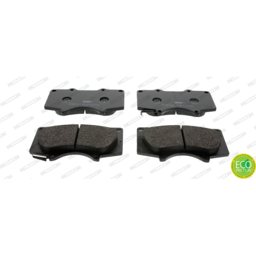 Гальмівні колодки передні к/кт LEXUS GX, LX; MITSUBISHI PAJERO IV; TOYOTA 4 RUNNER IV, 4 RUNNER V, FJ CRUISER, HILUX VII, HILUX VIII, LAND CRUISER, LAND CRUISER PRADO 2.4D-5.7 02.99-