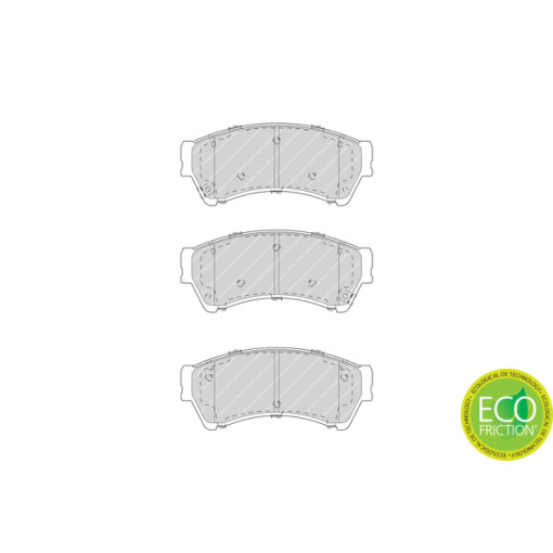 Гальмівні колодки передні к/кт MAZDA 6 1.8-3.7 02.05-07.13