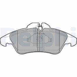 Колодки тормозные передние к/кт MERCEDES SPRINTER 2-T (B901, B902), SPRINTER 3-T (B903), SPRINTER 4-T (B904), V (638/2), VITO (W638); VW LT 28-35 II,