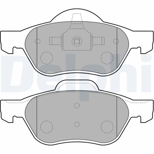 Гальмівні колодки передні к/кт RENAULT LAGUNA, LAGUNA II, LAGUNA III, MEGANE I, MEGANE I CLASSIC, MEGANE I COACH, SCENIC II, TWINGO II, WIND 1.2-2.0 03.99-