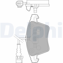 Колодки тормозные передние к/кт VW MULTIVAN V, MULTIVAN VI, TRANSPORTER / CARAVELLE VI, TRANSPORTER V, TRANSPORTER VI 1.9D-3.2 04.03-