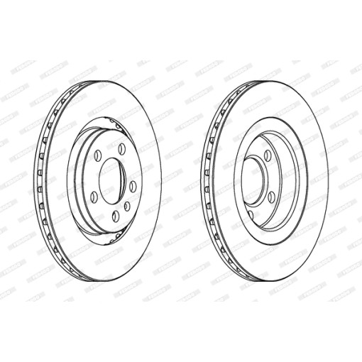 Гальмівні диски к/кт (2шт) передній лів/прав AUDI A3; SEAT IBIZA IV, LEON, TOLEDO II; SKODA OCTAVIA I; VW BORA, BORA I, GOLF IV, GOLF V, JETTA III, NEW BEETLE 1.4-2.3 09.96-05.15