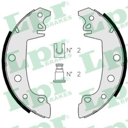 Комплект барабанных тормозных колодок ALFA ROMEO 33; ARO 10, 240-244; CITROEN C15, C15/MINIVAN; DACIA 1310, SOLENZA; FIAT 131, 132, ARGENTA; PEUGEOT 3
