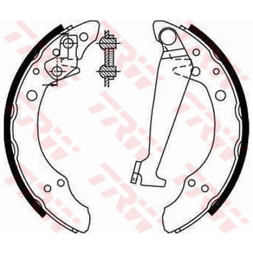 Колодки барабанные AUDI 100 C3, 100 C4, 80 B3, 80 B4, 90 B3, A2; CHERY COWIN; SEAT AROSA, CORDOBA, CORDOBA VARIO, IBIZA II, IBIZA I