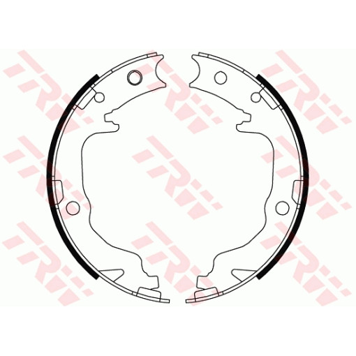 Колодкі гальмівні барабанні к/кт DODGE CALIBER, JOURNEY; JEEP COMPASS; MITSUBISHI ASX, LANCER VIII, OUTLANDER II; NISSAN SENTRA V 1.5-2.4 01.00-