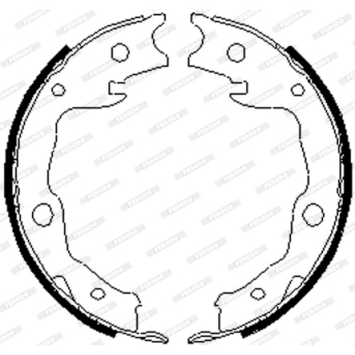 Колодки тормозные барабанного тормоза к/кт NISSAN CUBE, JUKE, LEAF, PULSAR, QASHQAI I, X-TRAIL II; RENAULT KOLEOS I; TOYOTA RAV 4 III, RAV 4 IV 1.2-El
