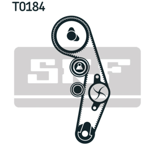 Комплект ГРМ (ремінь + ролик) AUDI A2, A3, A4 B6, A4 B7, A6 C5; FORD GALAXY I; SEAT ALHAMBRA, ALTEA, ALTEA XL, AROSA, CORDOBA, IBIZA III, IBIZA IV, IBIZA IV SC, LEON 1.4D/1.9D/2.0D 03.95-