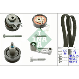 Комплект ГРМ (ремінь + ролик) AUDI A2; SEAT ALTEA, ALTEA XL, AROSA, CORDOBA, CORDOBA VARIO, IBIZA II, IBIZA III, IBIZA IV, IBIZA IV SC, INCA, LEON, TOLEDO II, TOLEDO III 1.4/1.4LPG/1.6 10.97-