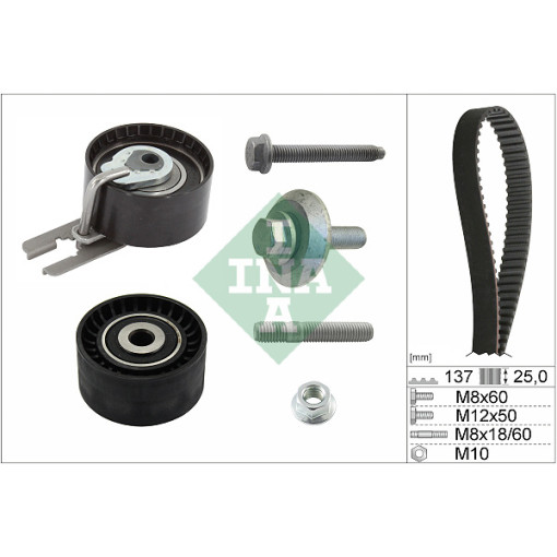 Комплект ГРМ (ремінь + ролик) VOLVO C30, S40 II, S80 II, V50, V70 III; CITROEN BERLINGO, BERLINGO MULTISPACE, BERLINGO/MINIVAN, C2, C3 I, C3 II, C3 PICASSO, C4, C4 GRAND PICASSO I, C4 I 1.6D 10.03-
