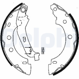 Колодки тормозные барабанного тормоза задние к/кт NISSAN KUBISTAR; RENAULT KANGOO, KANGOO EXPRESS 1.2-1.9D 08.97-