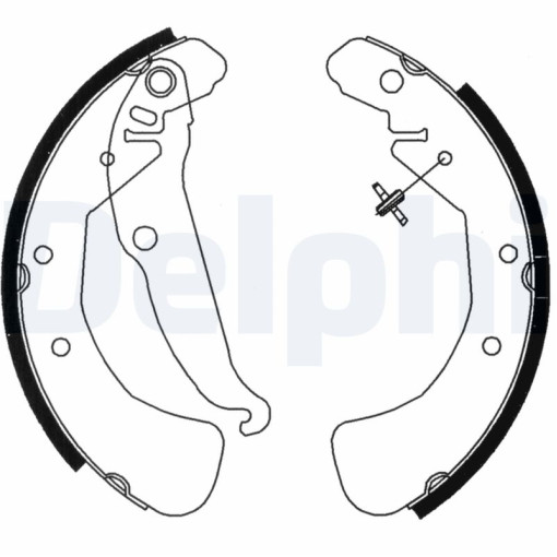 Колодки тормозные барабанного тормоза задние к/кт OPEL ASTRA F, ASTRA F CLASSIC, ASTRA G, ASTRA G CLASSIC, ASTRA H, ASTRA H CLASSIC, ASTRA H GTC, COMB