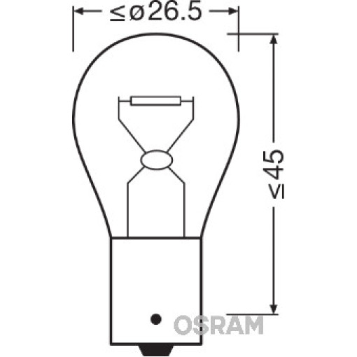 Лампа автомобильная (Blister 2szt.) P21W 24V 21W BA15S cokołowa Standard