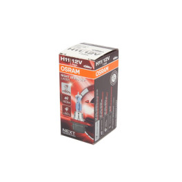Лампа автомобильная Night Breaker Laser галоген H11 (10 шт., 12 В, 55 Вт, тип гнезда: PGJ19-2, Белая; (EN) up to 150% greater brightness; (EN) up to 150m light beam; (EN) up to 20% whiter light) OSRAM