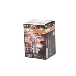 Лампа автомобильная Night Breaker Laser галоген H4 (10 шт., 12 В, 60/55 Вт, 1650 лм, тип гнезда: P43T, Белая; (EN) up to 150% greater brightness; (EN) up to 150m light beam; (EN) up to 20% whiter light) OSRAM