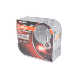 Лампа автомобильная Night Breaker Silver галоген H1 (5 шт., 12 В, 55 Вт, тип гнезда: P14,5S ; (EN) up to 100% greater brightness; (EN) up to 130m light beam) OSRAM