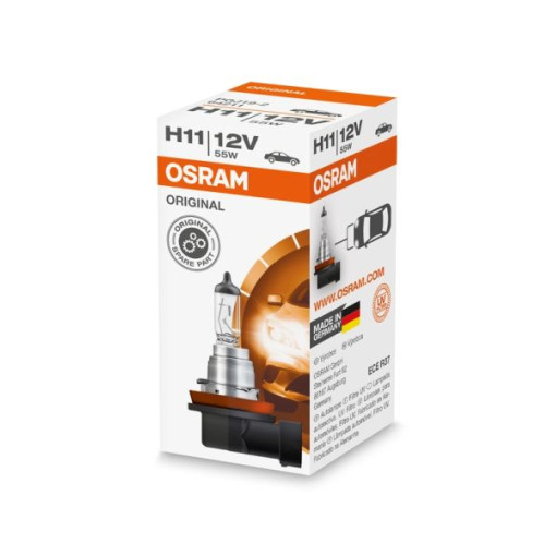 Лампа автомобильная Standard галоген H11 (10 шт., 12 В, 55 Вт, тип гнезда: PGJ19-2) OSRAM