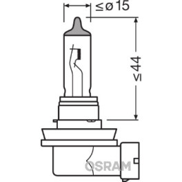Лампа автомобильная Standard галоген H11 (10 шт., 12 В, 55 Вт, тип гнезда: PGJ19-2) OSRAM