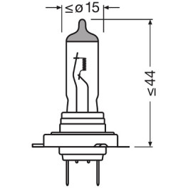 Лампа автомобильная Standard галоген H18 (10 шт., 12 В, 55 Вт, тип гнезда: PY26D-1) OSRAM