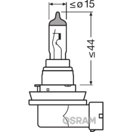 Лампа автомобильная Standard галоген H8 (10 шт., 12 В, 35 Вт, тип гнезда: PGJ19-1) OSRAM