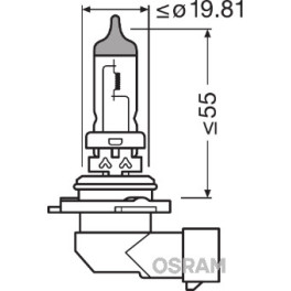 Лампа автомобильная Standard галоген HB4 (10 шт., 12 В, 55/51 Вт, тип гнезда: P22D) OSRAM