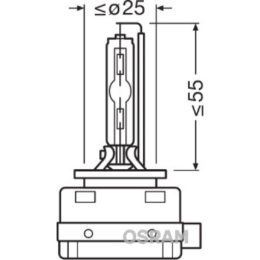 Лампа автомобильная Xenarc Night Breaker Laser ксенон D1S (1 шт., 35 Вт, тип гнезда: PK32D-2 ; ксенон; (EN) up to 20% whiter light; (EN) up to 200% gr