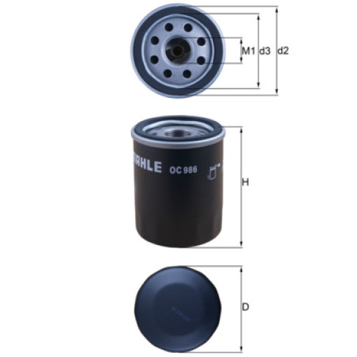 Фільтр оливи ALFA ROMEO MITO; CHEVROLET CORSA; FIAT 500, 500 C, 500L, BRAVA, BRAVO I, BRAVO II, DOBLO, DOBLO CARGO, DOBLO/MINIVAN, FIORINO, FIORINO/MINIVAN, GRANDE PUNTO 0.9CNG-3.8 09.80-