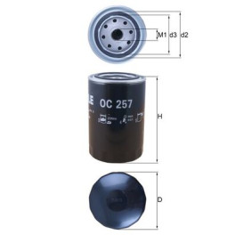 Фільтр оливи AUDI A4 B5, A6 C4, A6 C5, CABRIOLET B3; VW PASSAT B5 1.9D/1.9DH 06.94-09.01