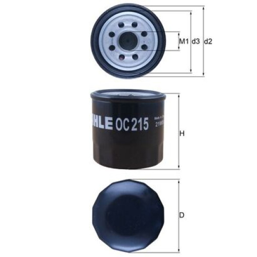 Фильтр маслянный CHERY QQ3; CHEVROLET MATIZ, SPARK; DAEWOO MATIZ; DAIHATSU APPLAUSE I, APPLAUSE II, CHARADE I, CHARADE II, CHARADE III, CHARADE IV, CO