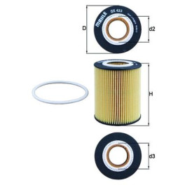Фильтр маслянный VOLVO S60 II, S80 II, V60 I, V70 III, XC60 I, XC70 II, XC90 I; FORD USA GT; LAND ROVER FREELANDER 2 3.0-5.4 06.03-12.18