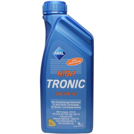 Моторное масло ARAL HIGHTRONIC 5W40 1L (1L) SAE 5W40 ;API CF; SN; ACEA C3; FIAT 9.55535-S2; FORD WSS-M2C917-A; MB 229.31; MB 229.51; PORSCHE A40; RENA