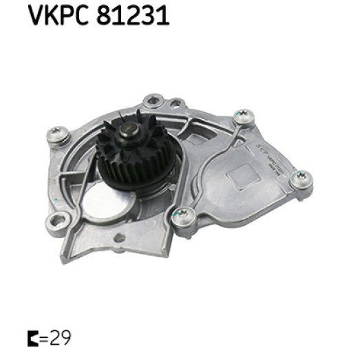 Насос охлаждающей жидкости AUDI A1, A3, A4 ALLROAD B8, A4 ALLROAD B9, A4 B8, A4 B9, A5, A6 C7, A7, Q2, Q3, Q5, Q7, TT; SEAT ALHAMBRA, ATECA, IBIZA IV