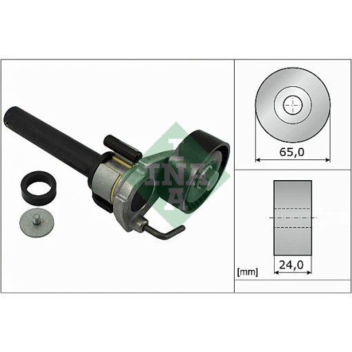 Натгувач пасу AUDI A3, TT; SEAT ALHAMBRA, ALTEA, ALTEA XL, LEON, TOLEDO III; SKODA OCTAVIA II, SUPERB II, YETI; VW BEETLE, CC B7, EOS, GOLF V, GOLF VI, JETTA III 1.8/2.0 09.04-