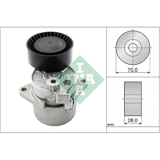 Натгувач пасу MERCEDES C (CL203), C T-MODEL (S202), C T-MODEL (S203), C T-MODEL (S204), C (W202), C (W203), C (W204), CLC (CL203), CLK (C209), E T-MODEL (S210) 2.0D-3.2D 09.97-