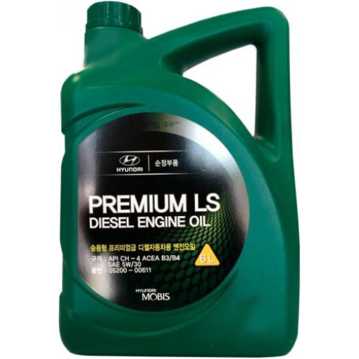 Масло двигателя HYUNDAI (6L +) 5W30 API CH-4; ACEA A3; B4