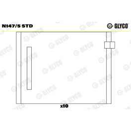 Подшипник распредвала AUDI 80 B3, 80 B4, A3, A4 B5, A4 B6, A4 B7, A6 C4, A6 C5, CABRIOLET B3; FORD GALAXY I, GALAXY MK I; MITSUBISHI GRANDIS, OUTLANDE