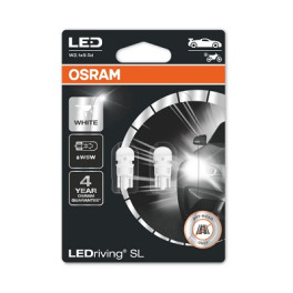 Светодиодная лампа LEDriving SL LED W5W (5 шт., 12 В, 0,8 Вт, тип гнезда: W2,1X9,5D, холодный белый; без сертификата омологации) OSRAM