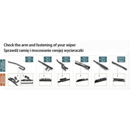Стеклоочиститель бескаркасный передн со спойлером (2шт.)  650/600мм IVECO DAILY IV; MERCEDES E (W212), E (W213), SPRINTER 3,5-T (B906), SPRINTER 3-T (B906), SPRINTER 4,6-T (B906) 07.98-