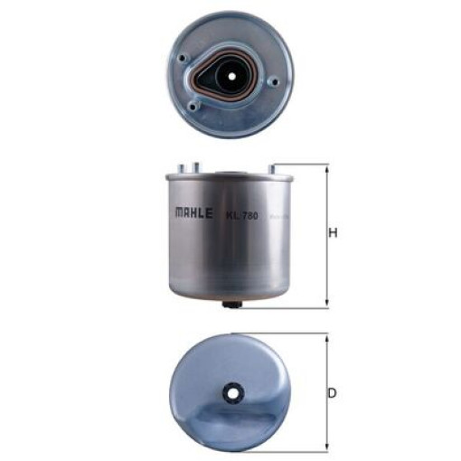 Топливный фильтр VOLVO C30, S40 II, S60 II, S80 II, V40, V50, V60 I, V70 III; FORD B-MAX, C-MAX II, ECOSPORT, FIESTA VI, FOCUS III, GALAXY II, GALAXY
