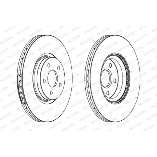 Диск тормозной передний VOLVO C70 II, S40 II, V40, V50; FORD FOCUS II, FOCUS III, KUGA II, TOURNEO CONNECT V408 NADWOZIE WIELKO, TRANSIT