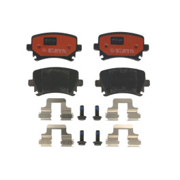 Тормозные колодки керамические задний AUDI A3, A4 B6, A4 B7, A6 ALLROAD C6, A6 C4, A6 C5, A6 C6, Q3, TT; SEAT ALTEA, ALTEA XL, EXEO, EXEO ST, LEON, LE