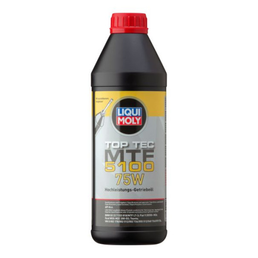 Трансмиссионное масло TOP TEC MTF 5100 (1L) 75W API GL4; BMW 83227533; BMW MTF LT-3; FORD WSS-M2C134-D; FORD WSS-M2C200-D2; VW G 052 178; VW G 052 512