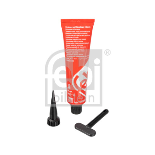 Силіконовий герметик 70гр (300°C/-40°C, короткочасно 360°C) чорний - Febi