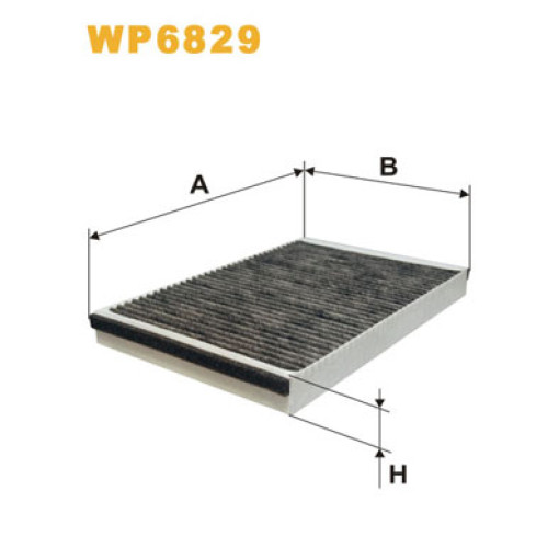Фільтр салону вугольний OPEL ASTRA G 02.98- (z ramką montażową DELPHI)