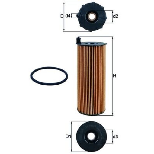 Фильтр маслянный AUDI A4 B7, A4 B8, A5, A6 ALLROAD C6, A6 C6, A8 D3, Q7; VW PHAETON, TOUAREG 2.7D-4.2D 05.03-08.15