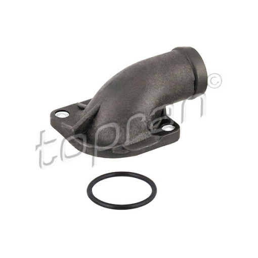 Фланець системи охолодження AUDI 100 C3, 80 B2, 80 B3; SEAT TOLEDO I; VW GOLF I, GOLF II, JETTA I, JETTA II, PASSAT B2, PASSAT B3/B4, TRANSPORTER IV 1.3-2.0 04.74-04.03