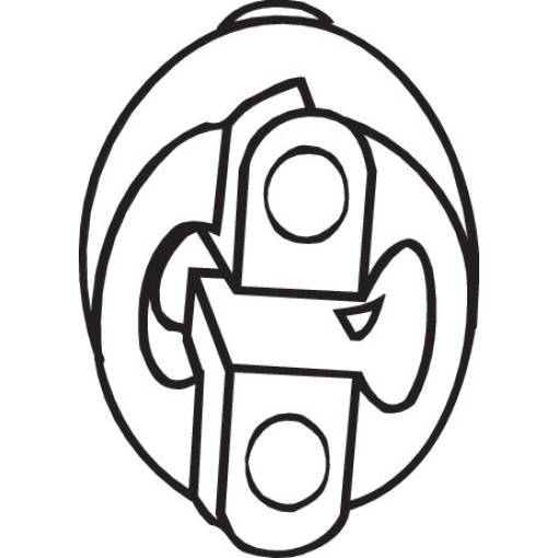 Элемент крепления выпускной системы ALFA ROMEO 147; FIAT 500, FIORINO/MINIVAN, PANDA, PUNTO, STILO; FORD MONDEO III; HYUNDAI GETZ, IX35; KIA CEE'D, PI