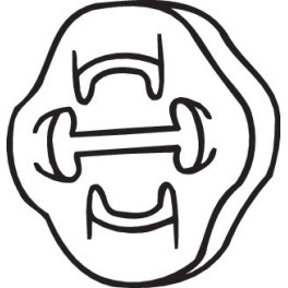 Элемент крепления выпускной системы AUDI 100 C2, 100 C3, 100 C4, 200 C2, 200 C3, 50, 80 B1, 80 B2, 80 B3, 80 B4, 90 B2, 90 B3, A4 B5, A4 B6, A4 B8, A6