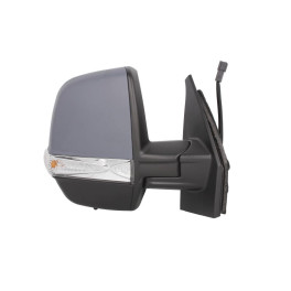 Зеркало левое (механич, выпукл, загрунтованное, с датчиком температуры) OPEL COMBO D 02.12-06.18