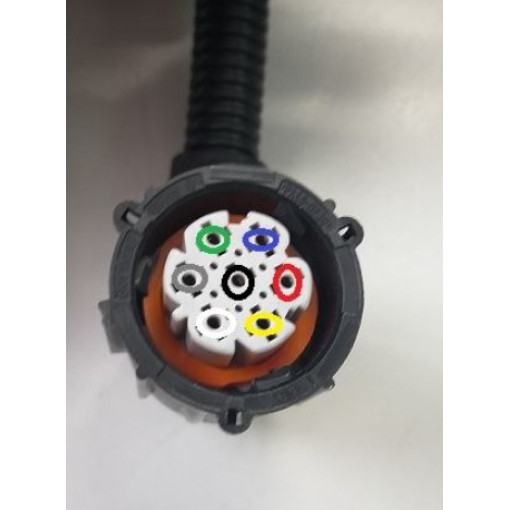 Фішка електрична 7 котактів кольорові дроти!!